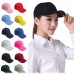 New   Black Baseball Cap Snapback Hat HipHop Adjustable Bboy Unisex Cap  eb-60691724